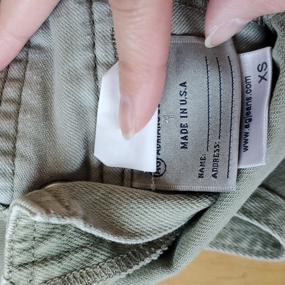 Alexa Chung for AG Khaki Overall Mini Dress Sz XS - Picture 6 of 6